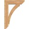 Ekena Millwork Thorton Slat Smooth Bracket w/ Offset Brace, Western Red Cedar, 7 1/2"W x 28"D x 40"H BKT0806X28X40THR06SWR - alternate 3